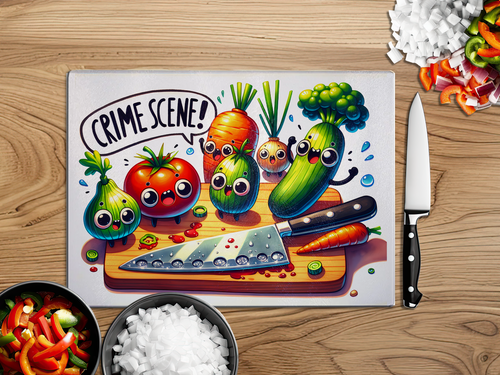 Funny Glass Cutting Board - Marcum Custom Graphics