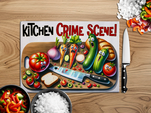 Funny Glass Cutting Board - Marcum Custom Graphics