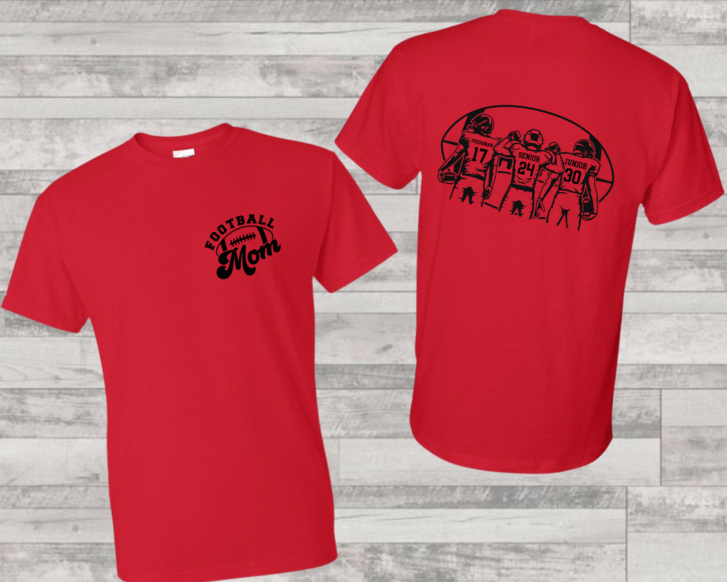 Custom Football Tshirt Personalized - Marcum Custom Graphics