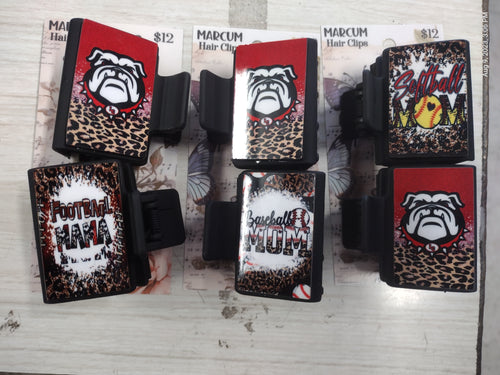 2 pack Hair clips - Marcum Custom Graphics