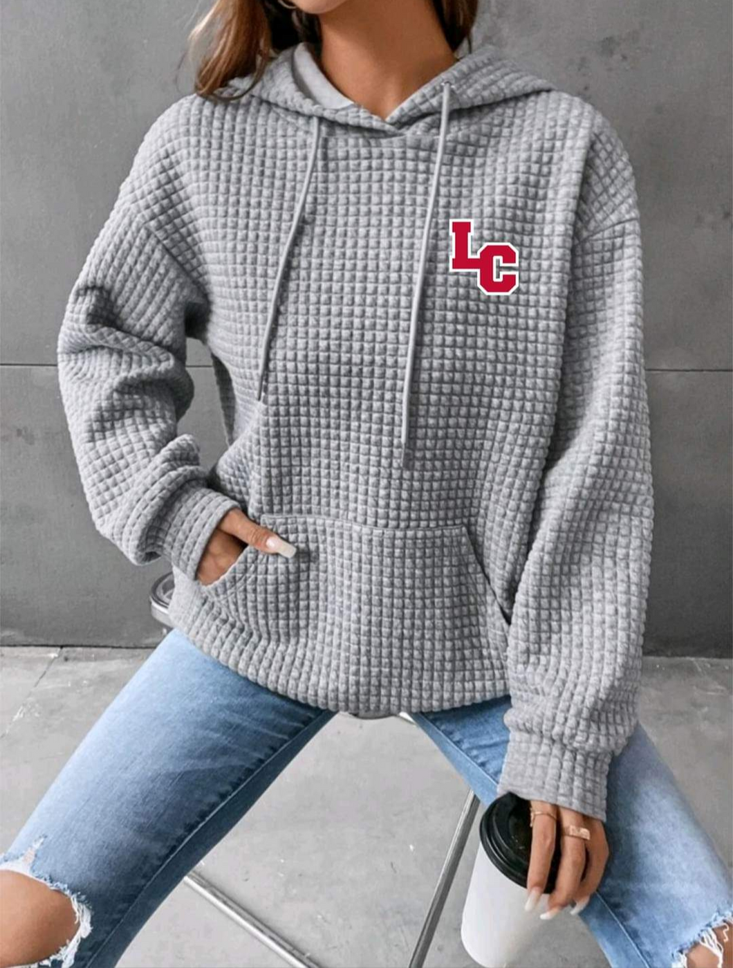 LC quilted hoodie - Marcum Custom Graphics