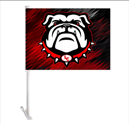 Bulldog Car Flag - Marcum Custom Graphics
