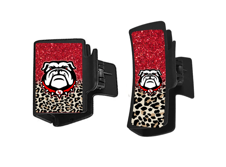 Bulldogs claw hair clip - Marcum Custom Graphics