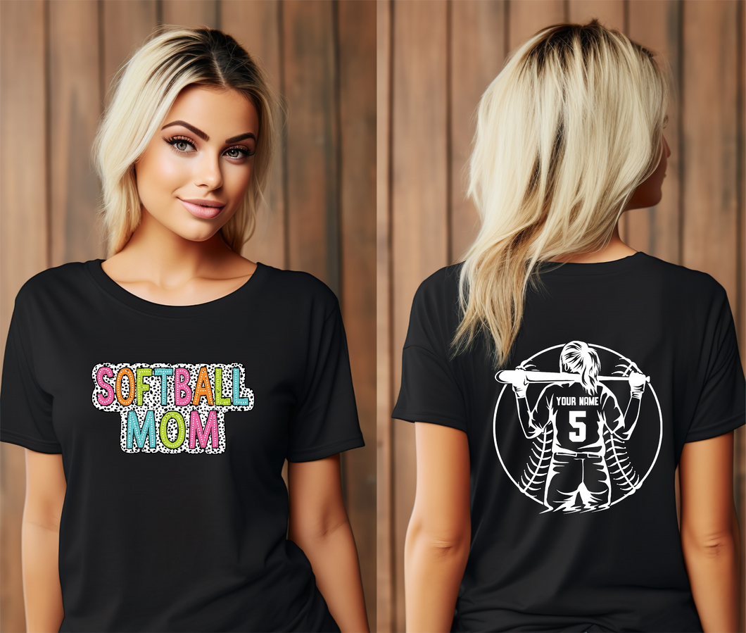 Personalized softball mom sweater, hoodie, t  shirt - Marcum Custom Graphics