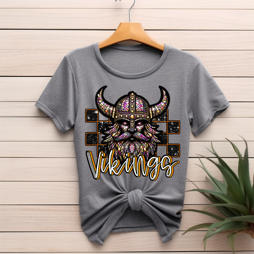 Vikings  Orange Softstyle Tshirt