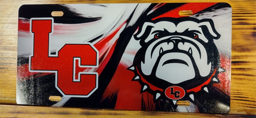 LC Bulldog License Plate - Marcum Custom Graphics