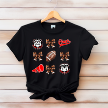 Bulldogs Cheer Bows tshirt - Marcum Custom Graphics