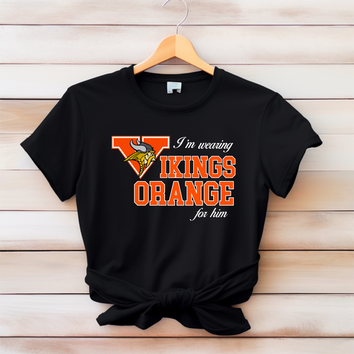 Vikings Orange Softstyle Tshirt - Marcum Custom Graphics