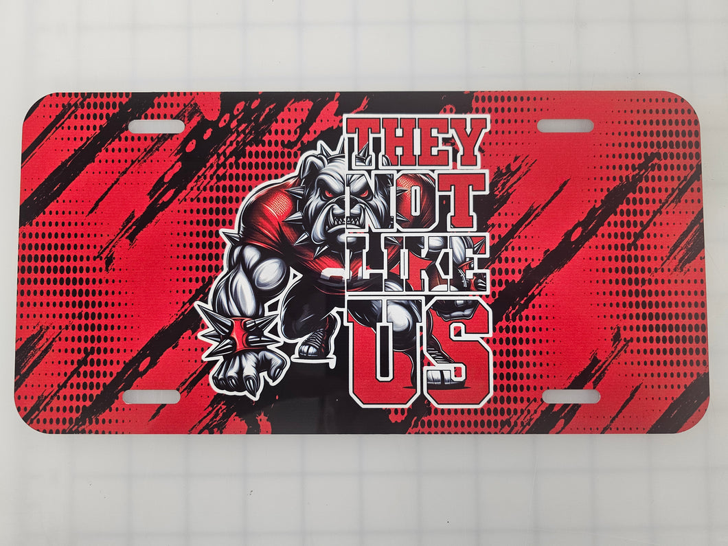 They Not like us license plate