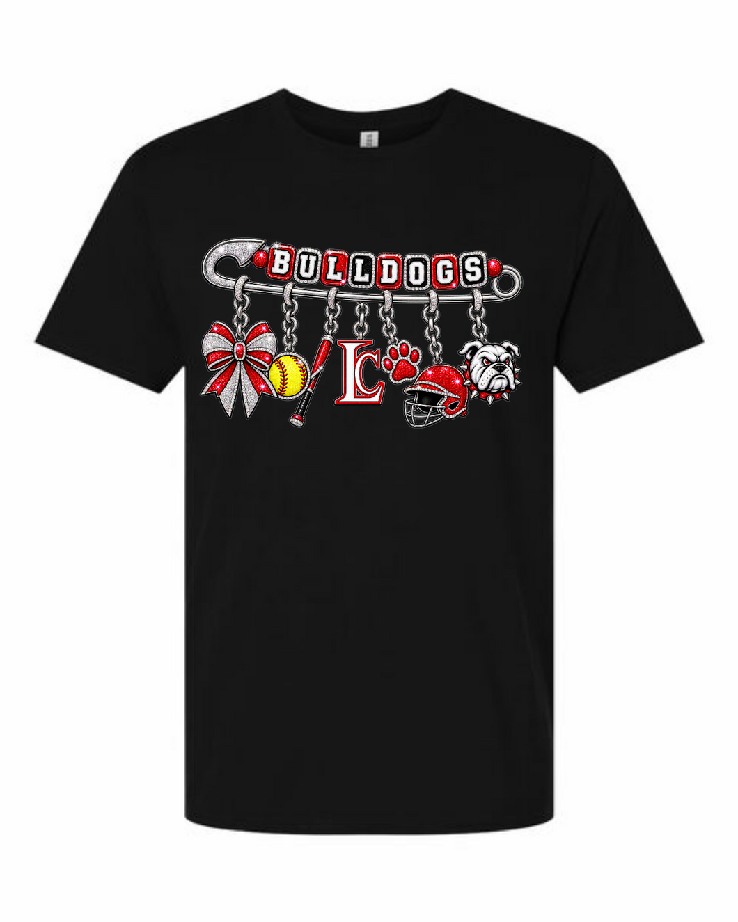 Bulldog Softball Pin Spirit Shirt