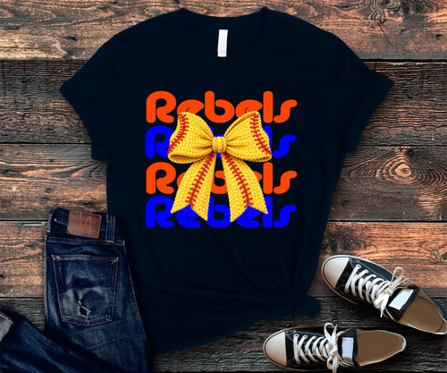 Tolsia  Rebels Softball tshirt