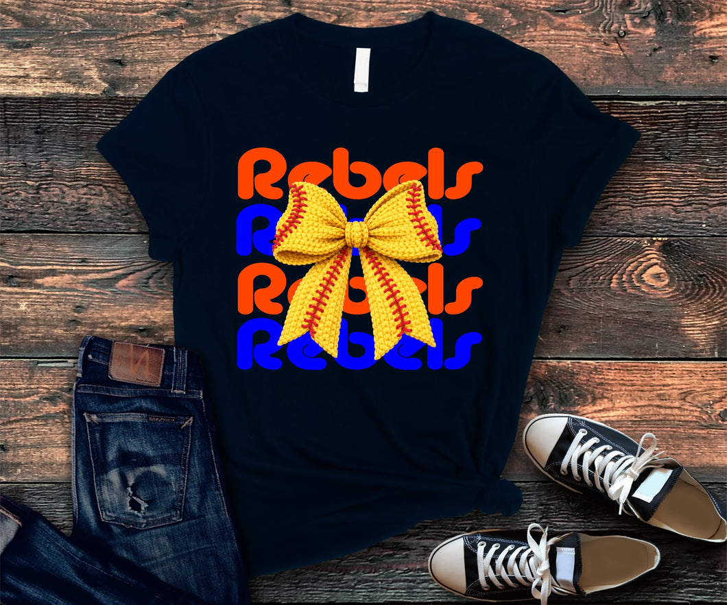 Tolsia  Rebels Softball tshirt