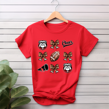 Bulldogs Cheer Bows tshirt - Marcum Custom Graphics