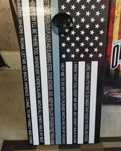 Correction officer cornhole - Marcum Custom Graphics