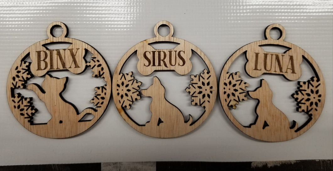 Personalized pet ornament - Marcum Custom Graphics