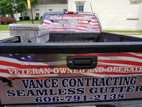 Custom Business  Tailgate Wrap - Marcum Custom Graphics