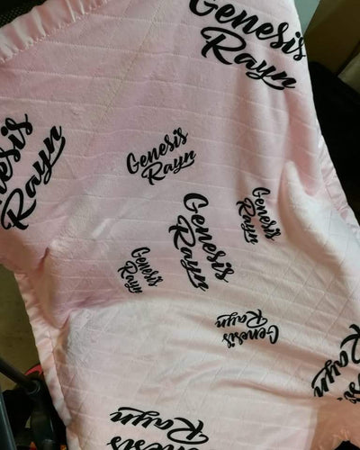 Personalized baby blanket - Marcum Custom Graphics