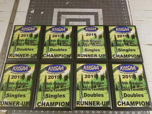 Rectangle  plaque award - Marcum Custom Graphics
