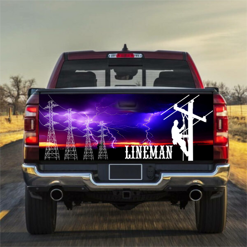 Lineman Tailgate Wrap - Marcum Custom Graphics