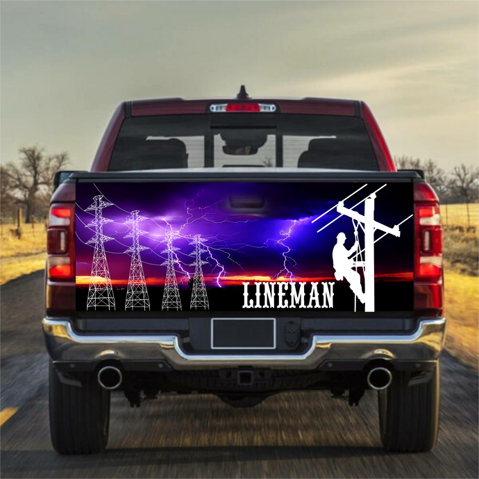 Lineman Tailgate Wrap - Marcum Custom Graphics
