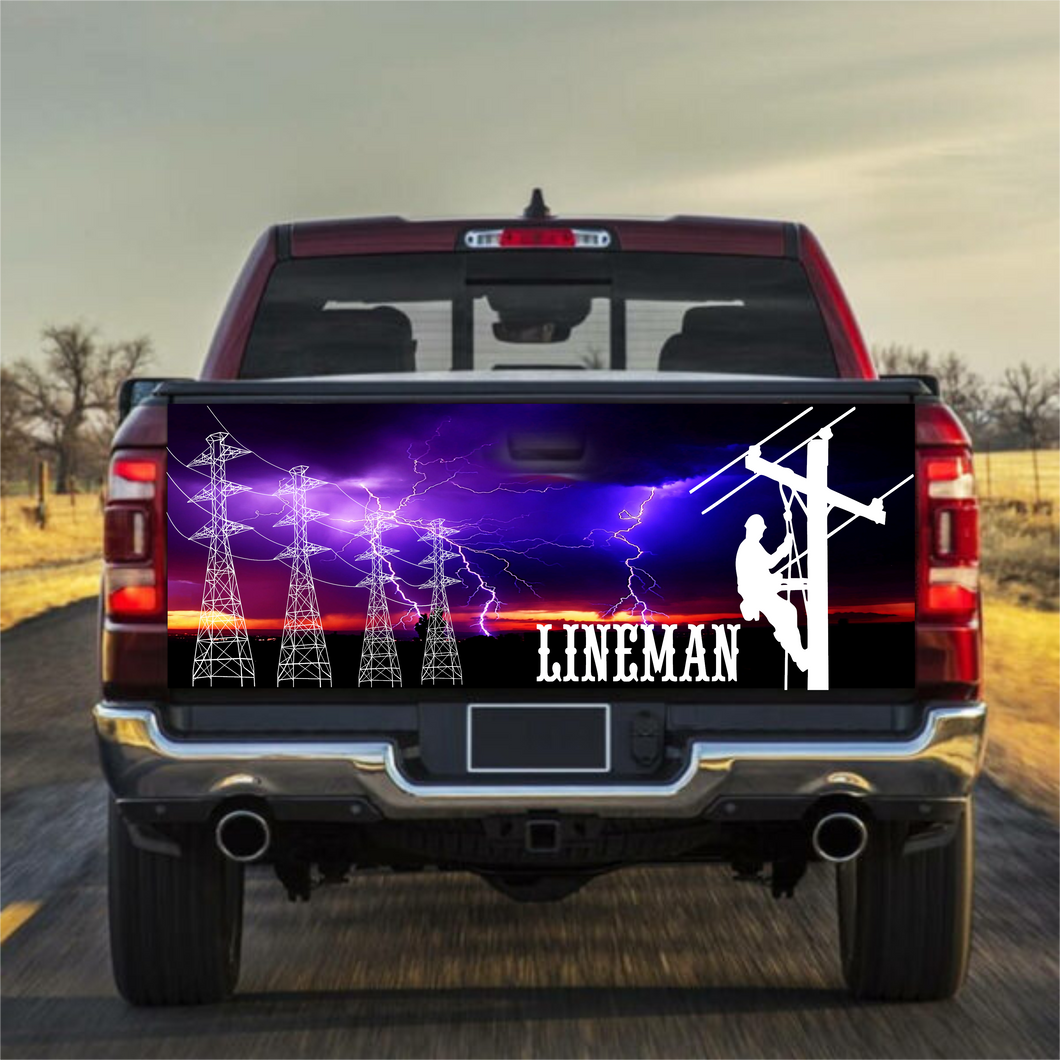 Lineman Tailgate Wrap - Marcum Custom Graphics