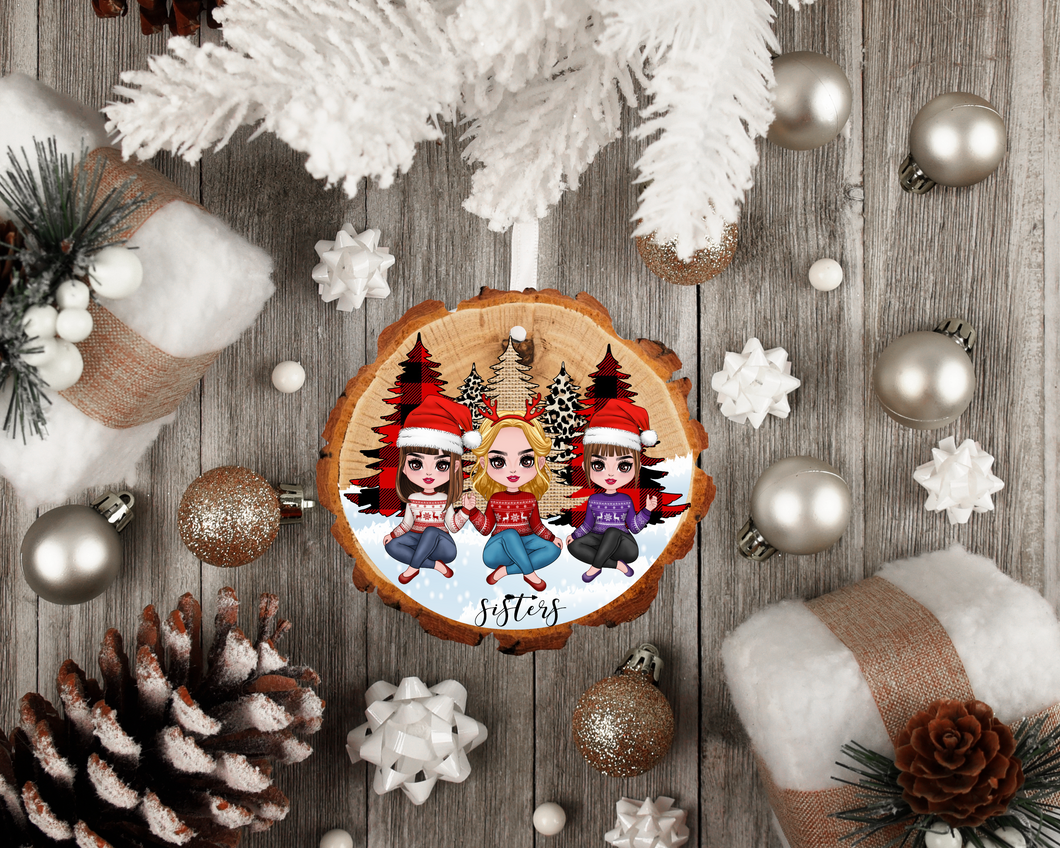 Personalized SISTERS/BEST FRIENDS ornament - Marcum Custom Graphics