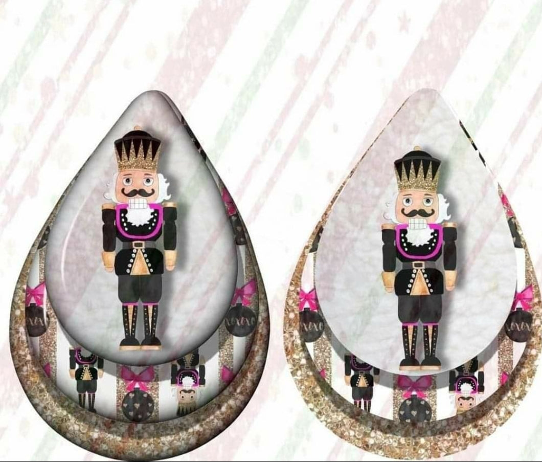 Nutcracker teardrop earrings - Marcum Custom Graphics