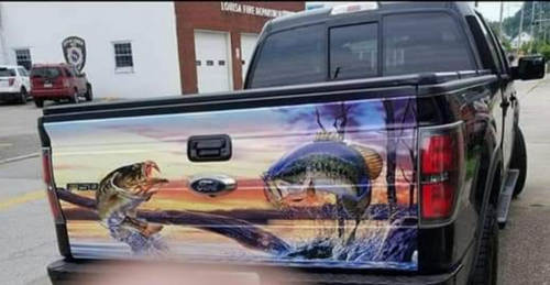 Bass Tailgate Wrap - Marcum Custom Graphics