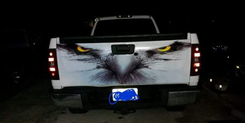 White Eagle Tailgate Wrap - Marcum Custom Graphics
