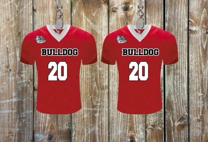 Personalized Jersey earrings - Marcum Custom Graphics