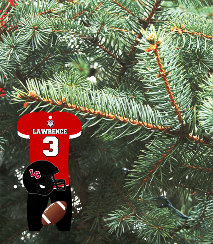 Bulldog Football ornament - Marcum Custom Graphics