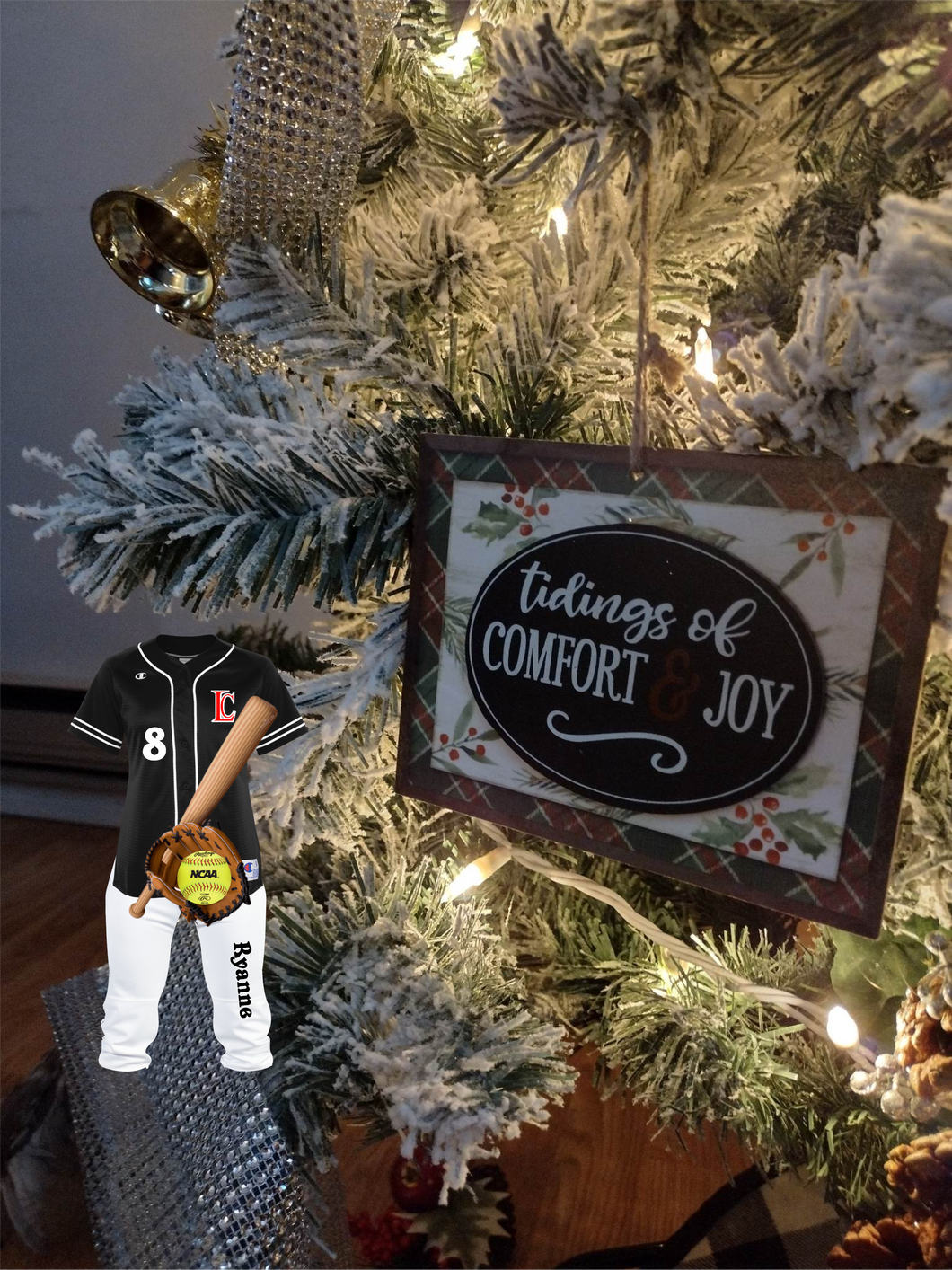 Baseball or Softball ornament - Marcum Custom Graphics